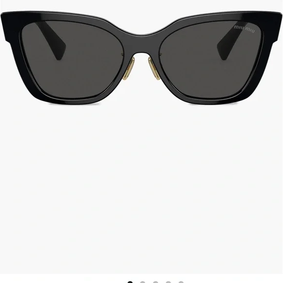 NWT Miu Miu Black Cat-Eye Sunglasses - Picture 5 of 6